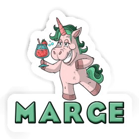 Party Unicorn Sticker Marge Image