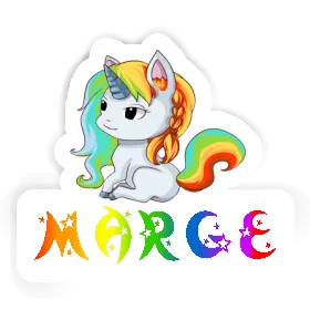 Sticker Unicorn Marge Image