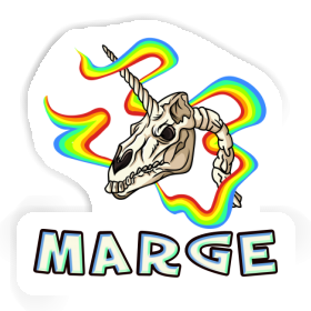 Sticker Marge Skull Image