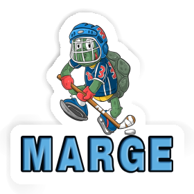 Ice-Hockey Player Sticker Marge Image