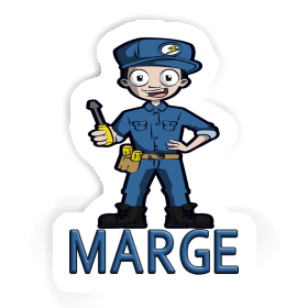 Sticker Electrician Marge Image