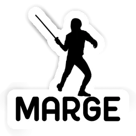 Marge Autocollant Escrimeur Image