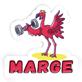 Sticker Marge Weight Lifter Image