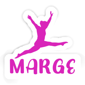 Gymnast Sticker Marge Image