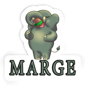 Sticker Elephant Marge Image