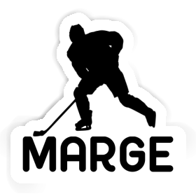 Sticker Hockey Player Marge Image