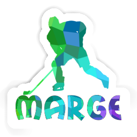 Hockey Player Sticker Marge Image