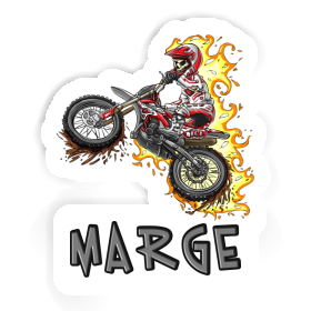 Marge Autocollant Motocrossiste Image