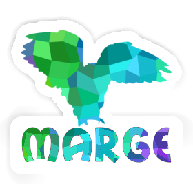 Autocollant Hibou Marge Image