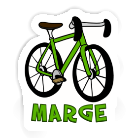 Racing Bicycle Sticker Marge Image
