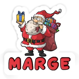 Autocollant Marge Père Noël Image