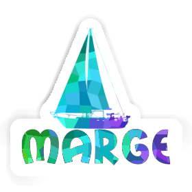 Sticker Marge Sailboat Image
