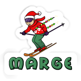 Sticker Skier Marge Image