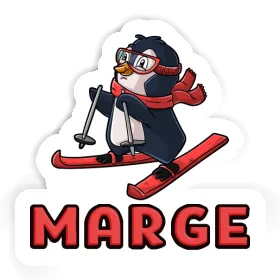 Marge Sticker Skier Image