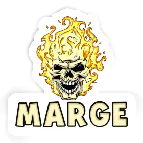 Tête de feu Autocollant Marge Image