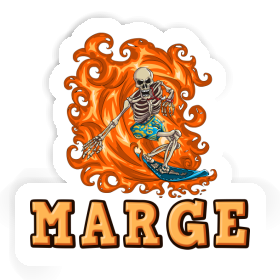 Marge Sticker Surfer Image