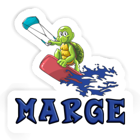 Marge Sticker Kitesurfer Image