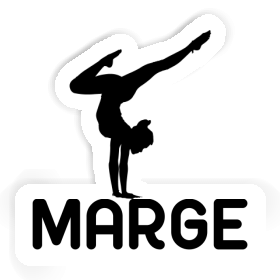 Marge Sticker Yoga Woman Image