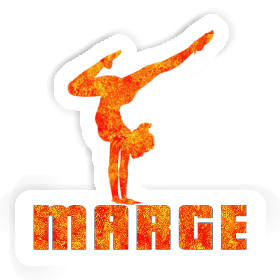Sticker Marge Yoga Woman Image