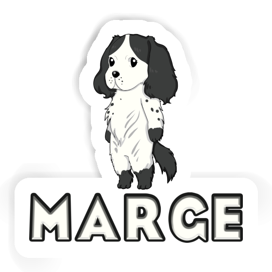 Épagneul Autocollant Marge Épagneul Autocollant Marge Image