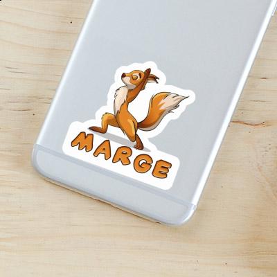 Yoga-Eichhörnchen Aufkleber Marge Yoga-Eichhörnchen Aufkleber Marge Image