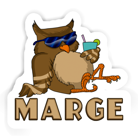 Cool Owl Sticker Marge Notebook Cool Owl Sticker Marge Gift package Image