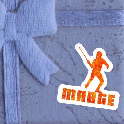 Marge Sticker Fencer Notebook Image
