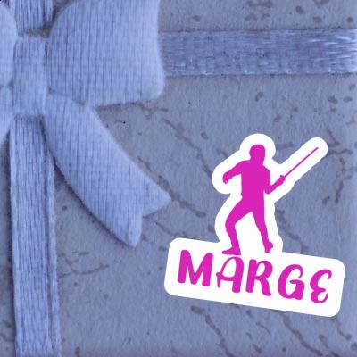 Autocollant Escrimeur Marge Image