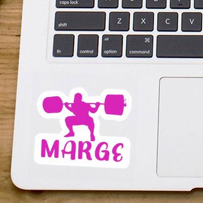 Sticker Weightlifter Marge Notebook Sticker Weightlifter Marge Notebook Image