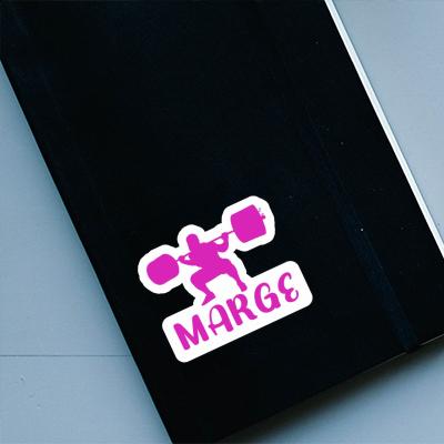 Sticker Weightlifter Marge Sticker Weightlifter Marge Image