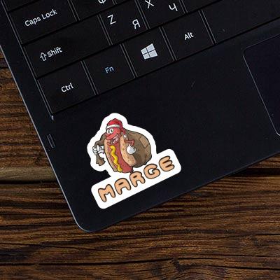 Sticker Marge Hot Dog Laptop Sticker Marge Hot Dog Laptop Image