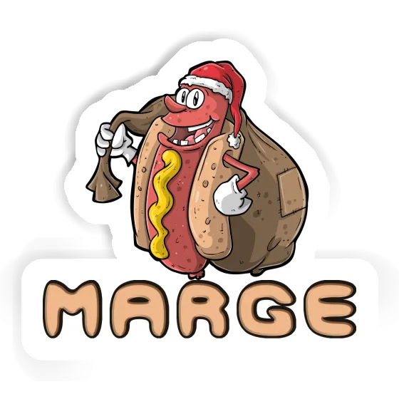 Sticker Marge Hot Dog Notebook Sticker Marge Hot Dog Gift package Image