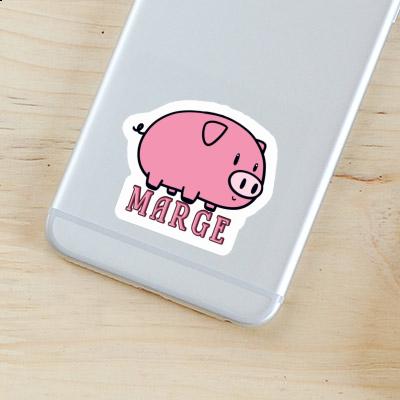 Marge Sticker Pig Notebook Image