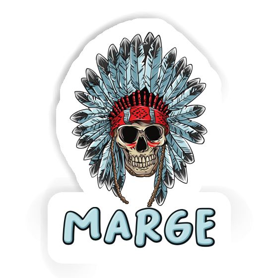 Autocollant Indien Marge Autocollant Indien Marge Image