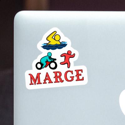 Marge Sticker Triathlet Marge Sticker Triathlet Image