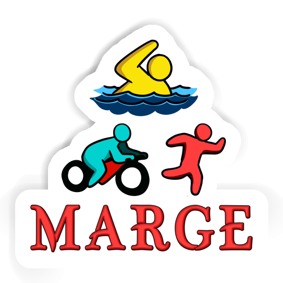 Sticker Marge Triathlete Notebook Sticker Marge Triathlete Notebook Image