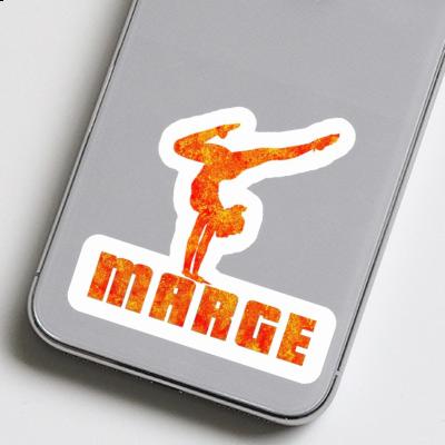Yoga-Frau Sticker Marge Yoga-Frau Sticker Marge Image