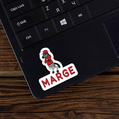 Zèbre Autocollant Marge Notebook Image