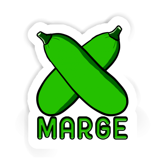 Autocollant Courgette Marge Autocollant Courgette Marge Image