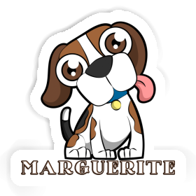 Sticker Marguerite Beagle Dog Image