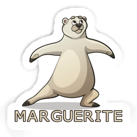 Autocollant Ours du yoga Marguerite Image