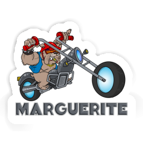 Autocollant Motard Marguerite Image