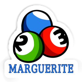 Sticker Billardkugel Marguerite Image