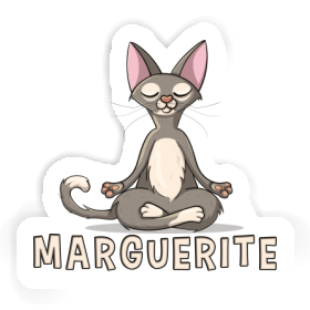 Autocollant Chat Marguerite Image