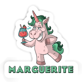Marguerite Autocollant Licorne festive Image
