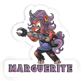 Sticker Rocking Unicorn Marguerite Image