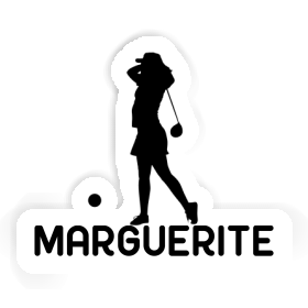 Aufkleber Golferin Marguerite Image