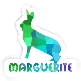 Lapin Autocollant Marguerite Image