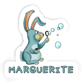 Lapin Autocollant Marguerite Image
