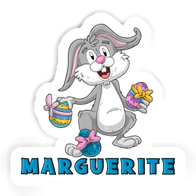 Autocollant Lapin de Pâques Marguerite Image
